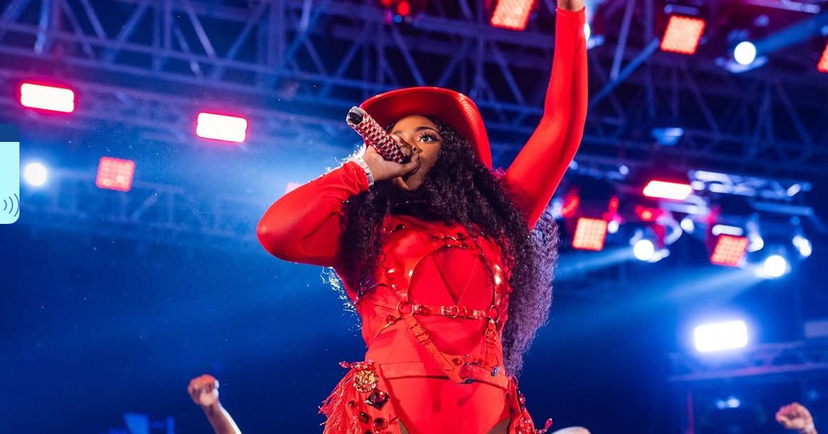 Caribbean Winterfest 2025 headliner, Anika Berry, performing live on stage.